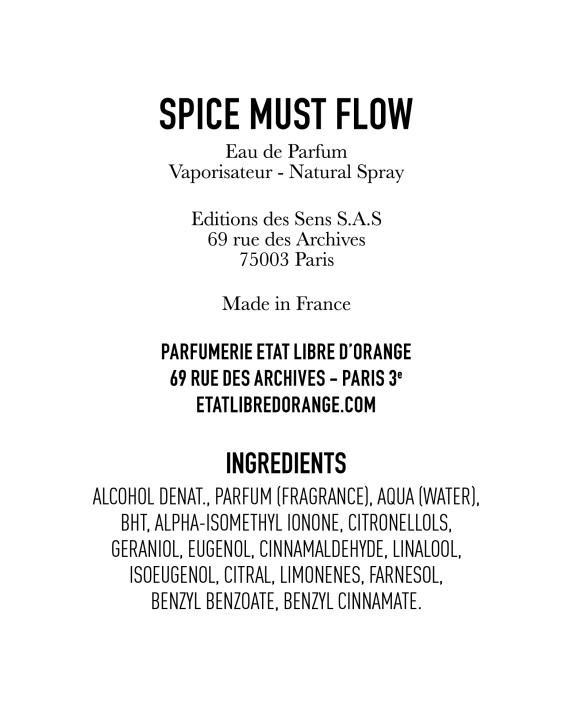 SPICE MUST FLOW Eau de Parfum 100ml